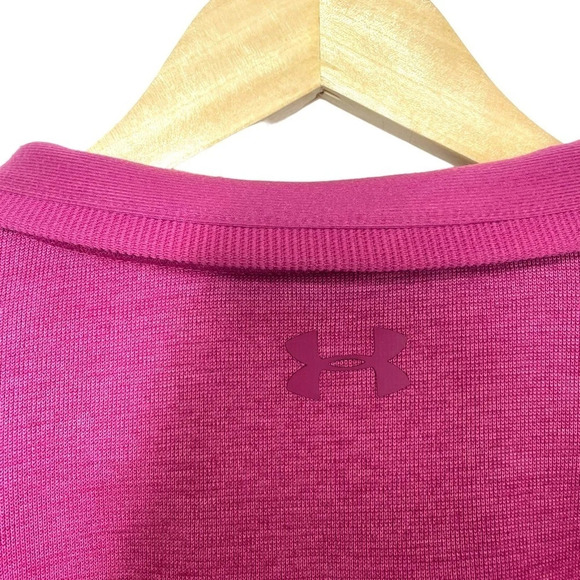 Under Armour Men’s Storm ¼ Zip Fleece Sweater in Dark Pink Size XL - Picture 10 of 12